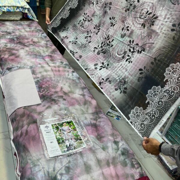 Reef Branded Lawn Collection 3PC Suits - Women Wear Design No. 8
