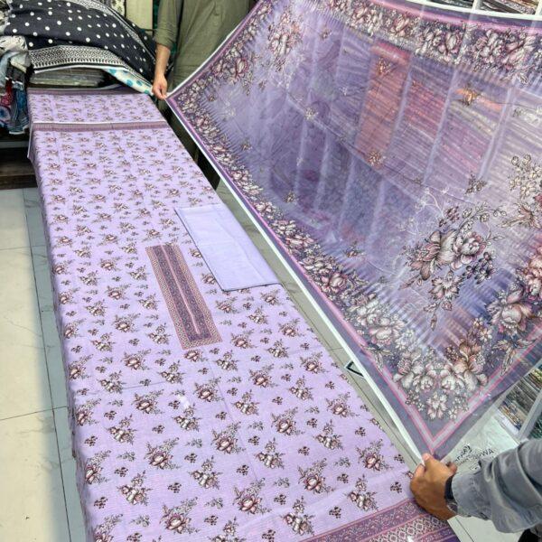 Neelofer Digital Printed Bana Dora Lawn 3pc Dresses - Women Wear Design No. 3