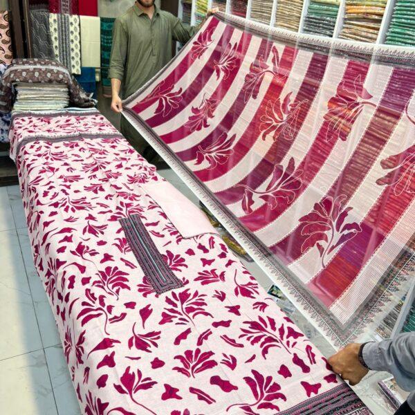 Neelofer Digital Printed Bana Dora Lawn 3pc Dresses - Women Wear Design No. 14