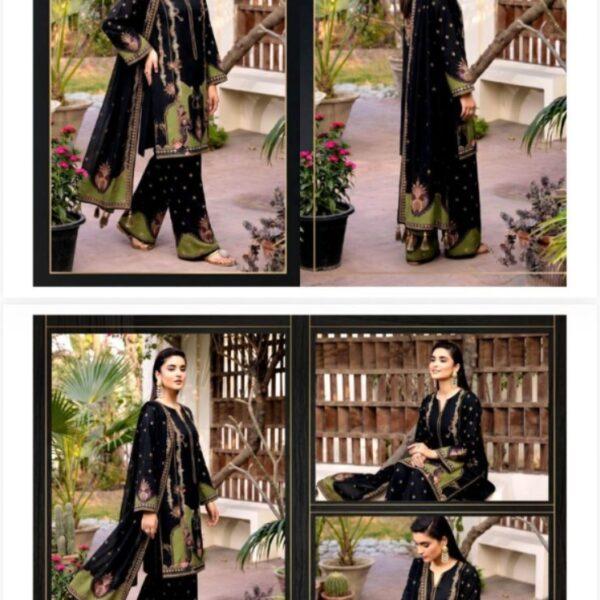Osma Brand Digital Printed Lawn Cord Set 3pc Dresses - Women Wear Design No. 9