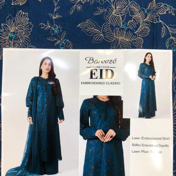Bareeze Brand Luxury Collection Embroidered Lawn 3pc Suits - Women Wear Design No. 11