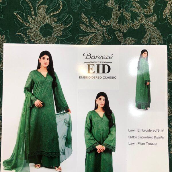Bareeze Brand Luxury Collection Embroidered Lawn 3pc Suits - Women Wear Design No. 8