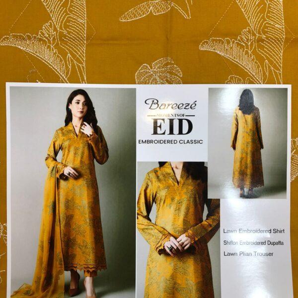 Bareeze Brand Luxury Collection Embroidered Lawn 3pc Suits - Women Wear Design No. 5