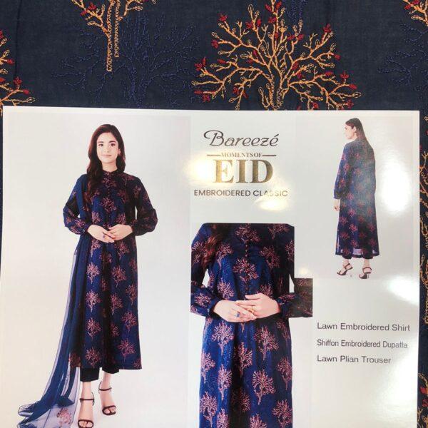 Bareeze Brand Luxury Collection Embroidered Lawn 3pc Suits - Women Wear Design No. 4