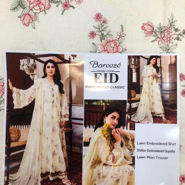 Bareeze Brand Luxury Collection Embroidered Lawn 3pc Suits - Women Wear Design No. 3