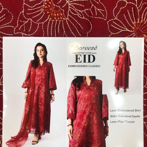 Bareeze Brand Luxury Collection Embroidered Lawn 3pc Suits - Women Wear Design No. 2