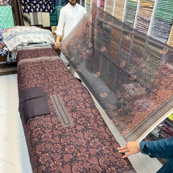 Dastaan Digital Printed Bana Dora Lawn 3pc Suits - Women Dresses Design No. 1