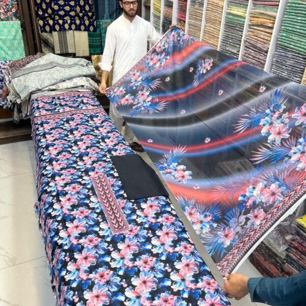 Dastaan Digital Printed Bana Dora Lawn 3pc Suits - Women Dresses Design No. 3