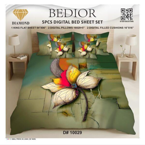Bedior 5PCS Digital Bedsheet Set - Design No. 5