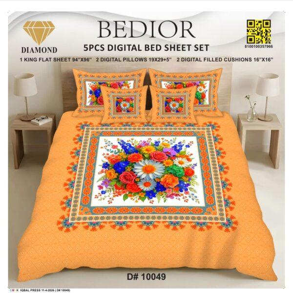 Bedior 5PCS Digital Bedsheet Set - Design No. 28