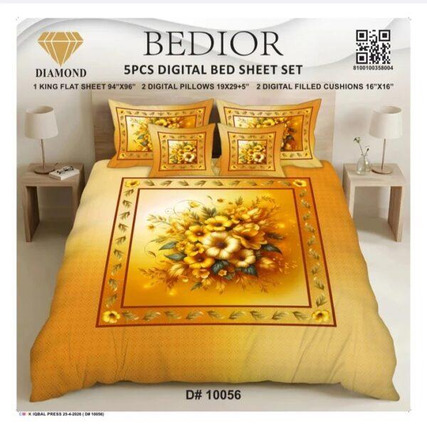 Bedior 5PCS Digital Bedsheet Set - Design No. 29