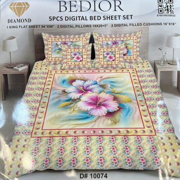 Bedior 5PCS Digital Bedsheet Set - Design No. 32