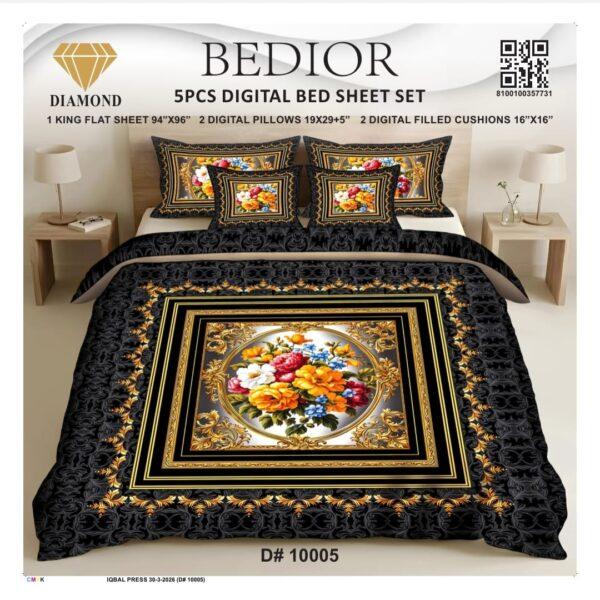 Bedior 5PCS Digital Bedsheet Set - Design No. 51