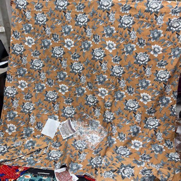 Safa Marwa Crystal Cotton Export Quality King Size Double Bedsheet Design No. 12