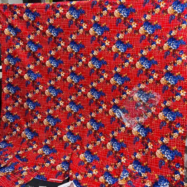 Safa Marwa Crystal Cotton Export Quality King Size Double Bedsheet Design No. 13