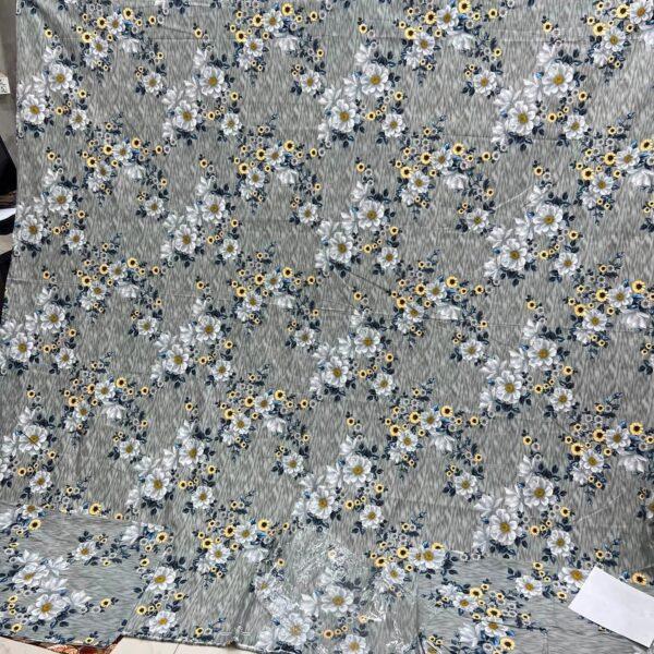 Safa Marwa Crystal Cotton Export Quality King Size Double Bedsheet Design No. 19