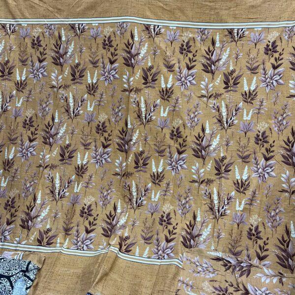 Safa Marwa Crystal Cotton Export Quality King Size Double Bedsheet Design No. 23