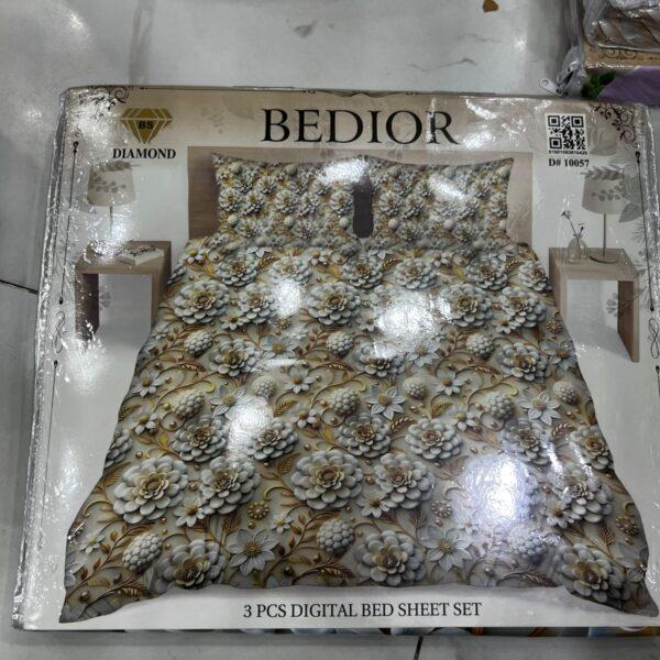 Bedior Digital 3pc Bedsheets Set - Design No. 10157
