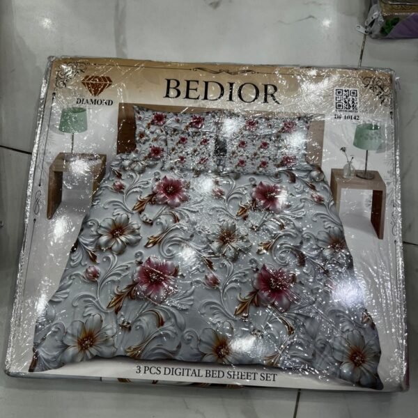 Bedior Digital 3pc Bedsheets Set - Design No. 10142