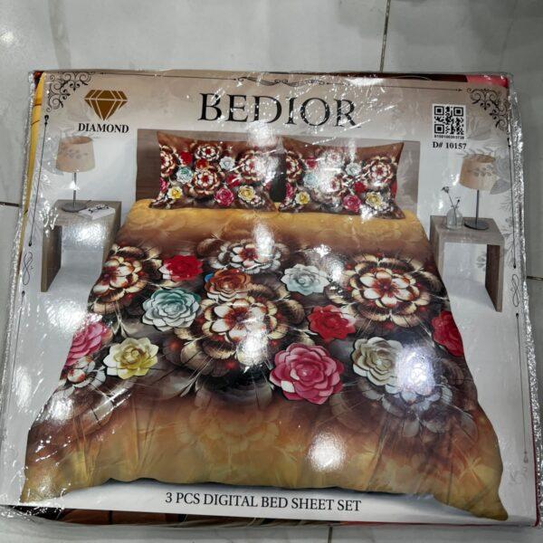 Bedior Digital 3pc Bedsheets Set - Design No. 10157