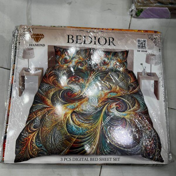 Bedior Digital 3pc Bedsheets Set - Design No. 10160