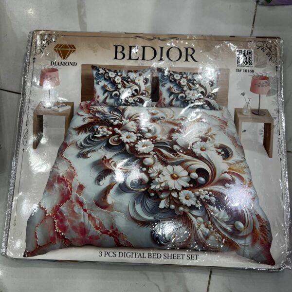 Bedior Digital 3pc Bedsheets Set - Design No. 10168