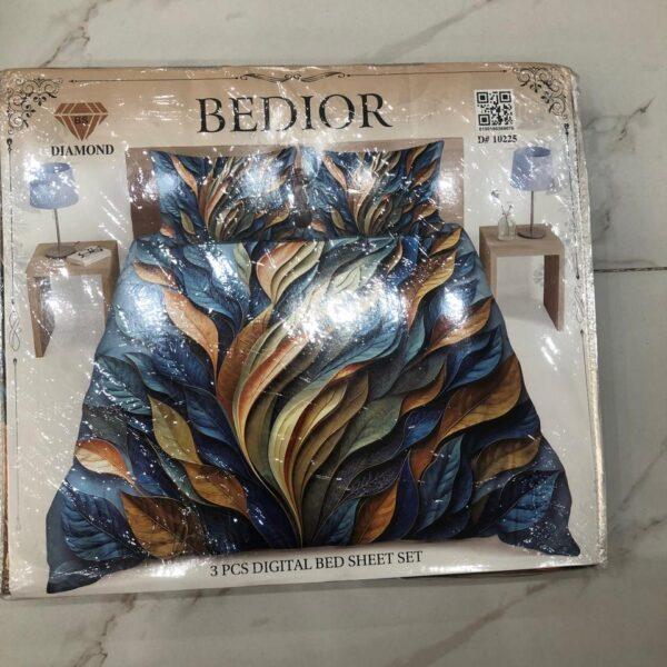 Bedior Digital 3pc Bedsheets Set - Design No. 10225