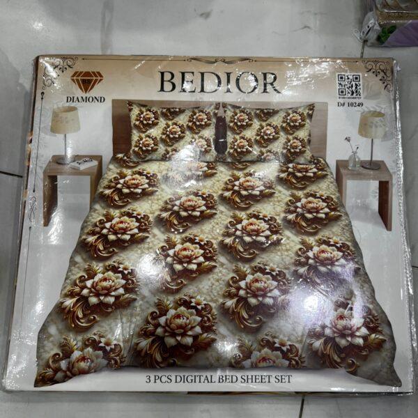 Bedior Digital 3pc Bedsheets Set - Design No. 10249