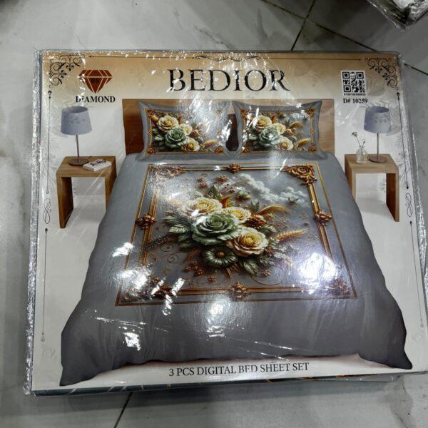 Bedior Digital 3pc Bedsheets Set - Design No. 10259