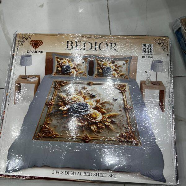 Bedior Digital 3pc Bedsheets Set - Design No. 10266