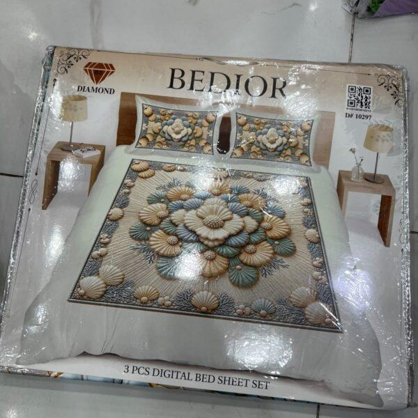 Bedior Digital 3pc Bedsheets Set - Design No. 10297