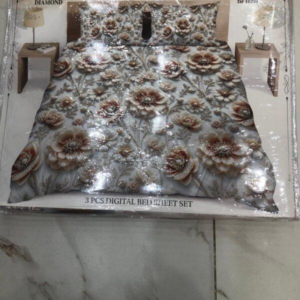 Bedior Digital 3pc Bedsheets Set - Design No. 10299
