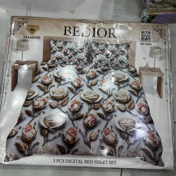 Bedior Digital 3pc Bedsheets Set - Design No. 10303