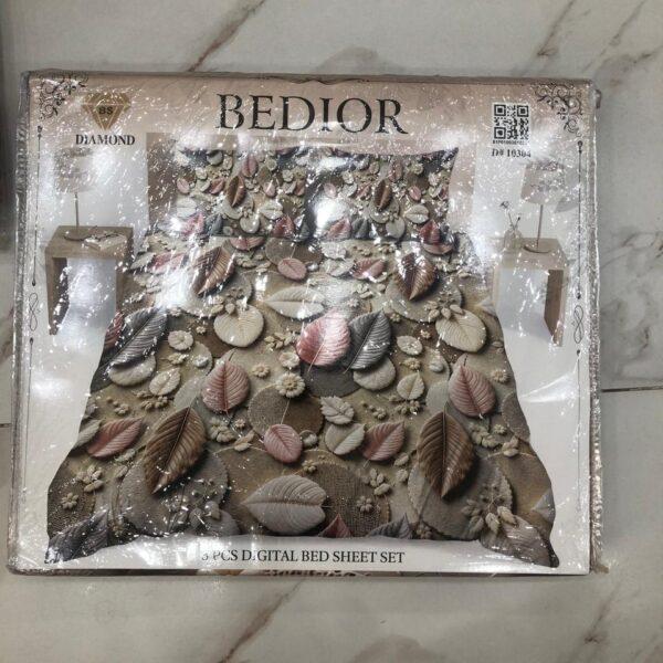 Bedior Digital 3pc Bedsheets Set - Design No. 10304