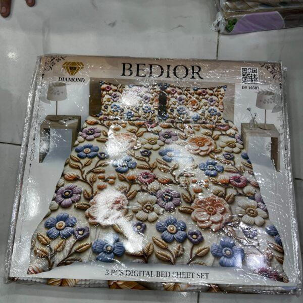 Bedior Digital 3pc Bedsheets Set - Design No. 10307