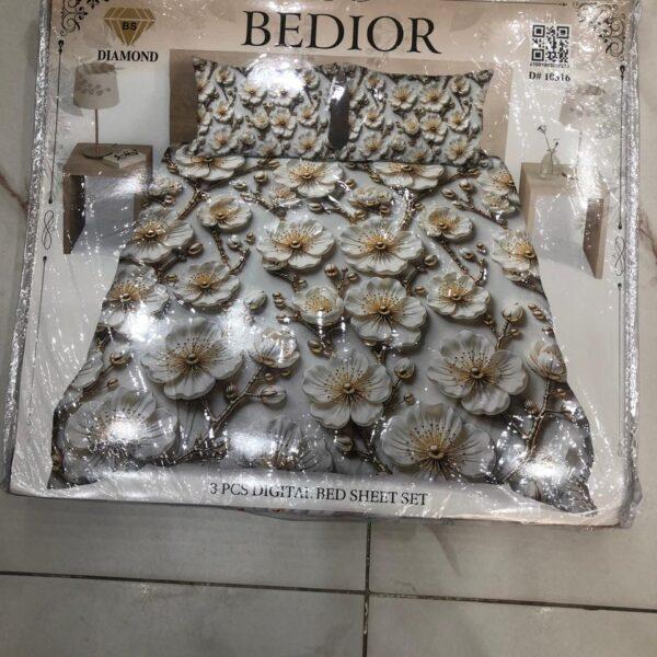 Bedior Digital 3pc Bedsheets Set - Design No. 10316
