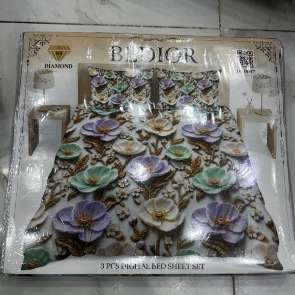 Bedior Digital 3pc Bedsheets Set - Design No. 10317