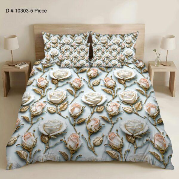 Bedior 5PCS Digital Bedsheet Set - Design No. 10303