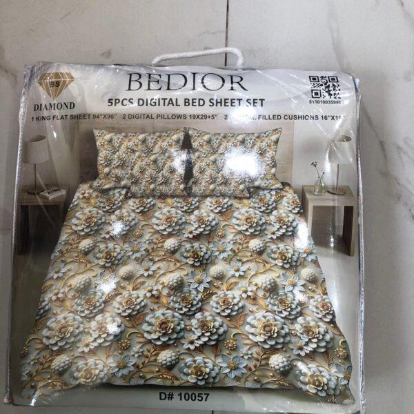 Bedior 5PCS Digital Bedsheet Set - Design No. 10057