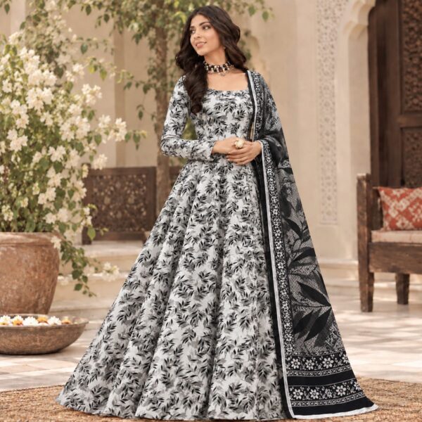 Bareeze Digital Printed Linen 3PC Dresses - Women Wear Design No. 24