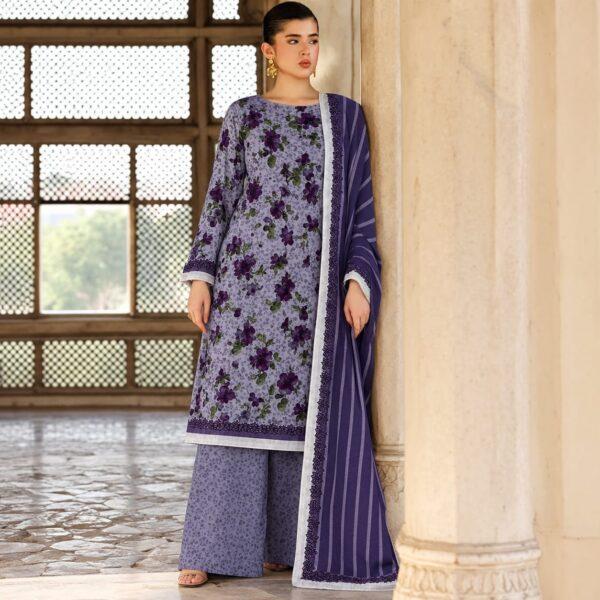 Branded Classic Khaddar Printed 3pc Suits - Women Wear Design No. 28