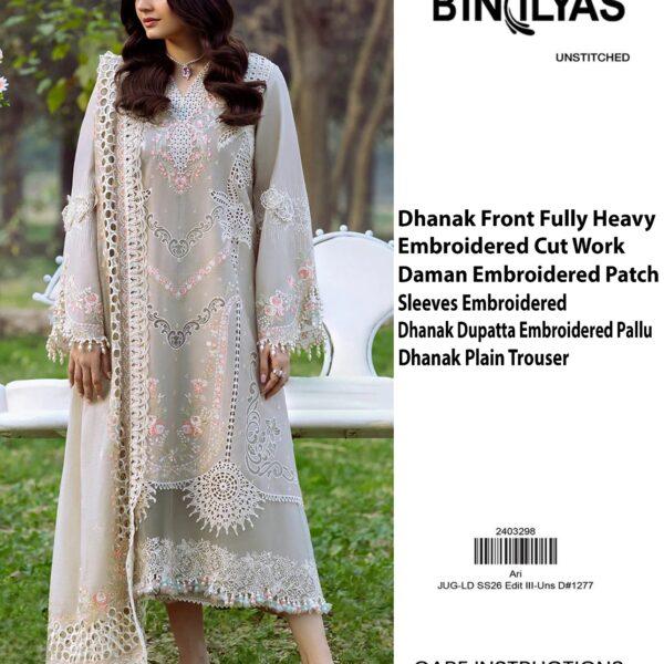 Bin Ilyas Luxury Emb Dhanak 3PC Dresses - Women Wear Design No. 4