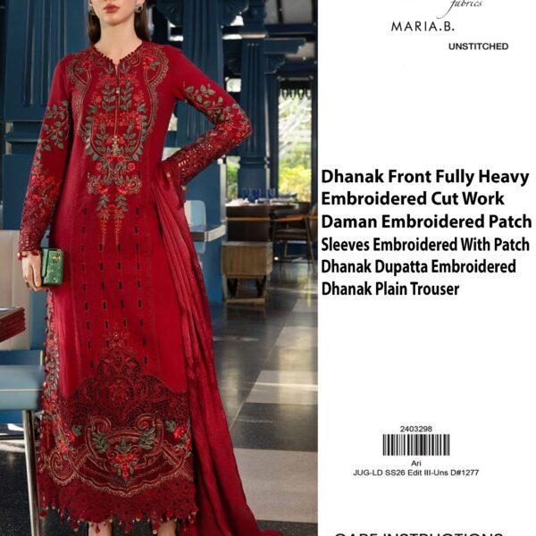 Bin Ilyas Luxury Emb Dhanak 3PC Dresses - Women Wear Design No. 5