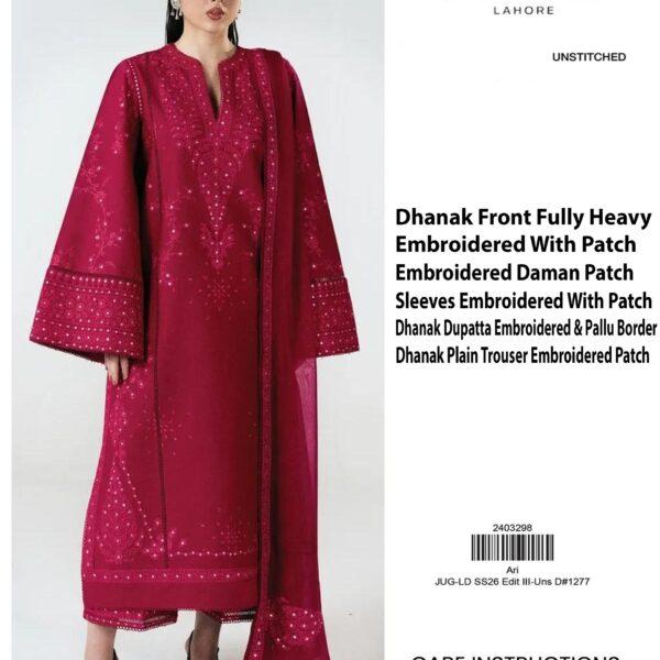 Bin Ilyas Luxury Emb Dhanak 3PC Dresses - Women Wear Design No. 1