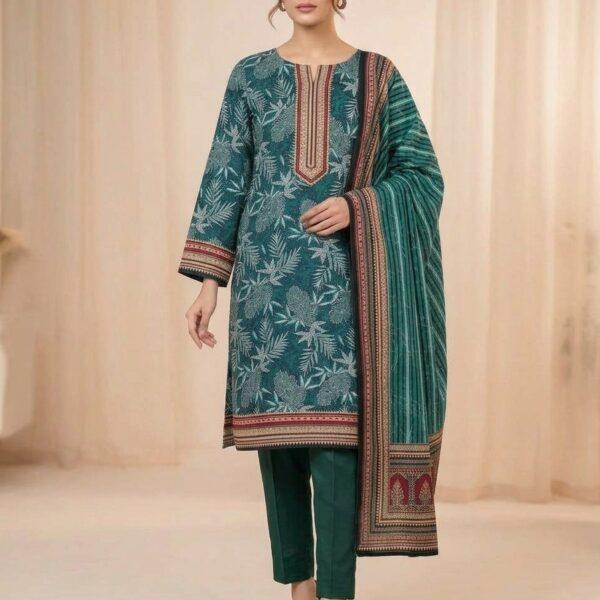 Mahrukh Digital Printed Khaddar 3pc Dresses- Women Wear Design No. 15